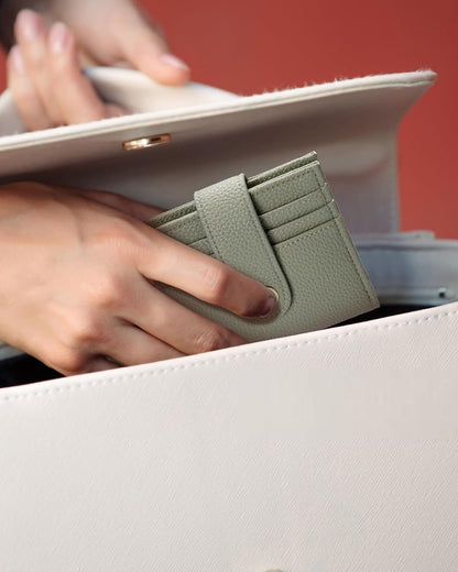 HOTBOSTANTEN Leather Wallets for Women RFID Blocking Slim Card Holder