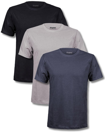 HOTKingsted T-Shirts for Men Pack - Royally Comfortable - Super Soft Premium Fabric - Well-Crafted Classic Tee