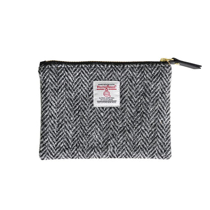 HOTHarris Tweed Coin Purse Handmade Lipstick Bag Vintage British Portable Credit Card ID Wallet with YKK Zipper for Women men (Mint Green, Large)