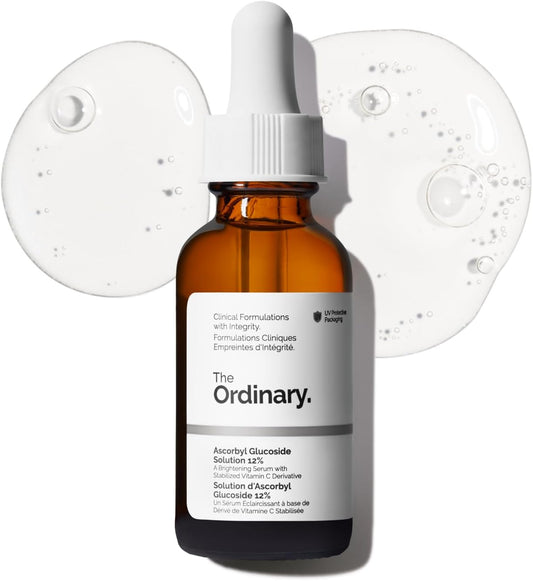 HOTAscorbyl Glucoside Solution 12%, Vitamin C Serum for Even Skin Tone and Antioxidant Protection, 1 Fl Oz