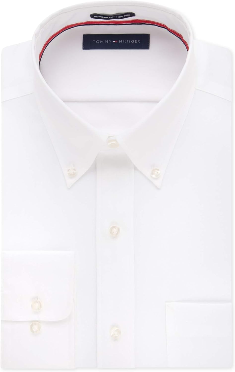 HOTTommy Hilfiger Men's Slim Fit Non Iron Solid Dress Shirt