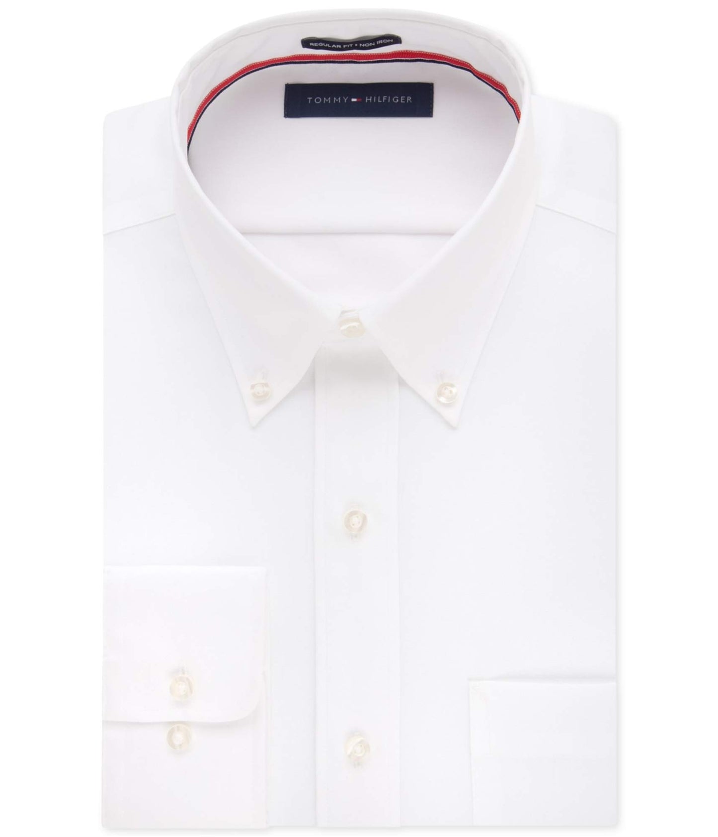 HOTTommy Hilfiger Men's Slim Fit Non Iron Solid Dress Shirt
