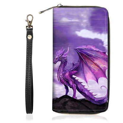HOTChristian Cross Quote Bible Verse Matthew 19:26 Print Wallet for Women Large Capacity Wallet Credit Card Holder PU Leather Zipper Clutch Purse Phone Wallet