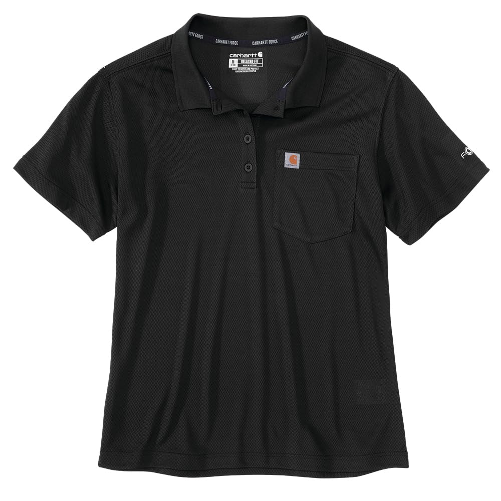 HOTCarhartt Men's Force Relaxed Fit Lightweight Short-Sleeve Pocket Polo
