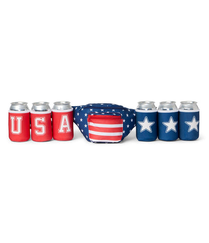 HOTTipsy Elves American Flag Fanny Packs for July 4th BBQs and Summer Pool Parties