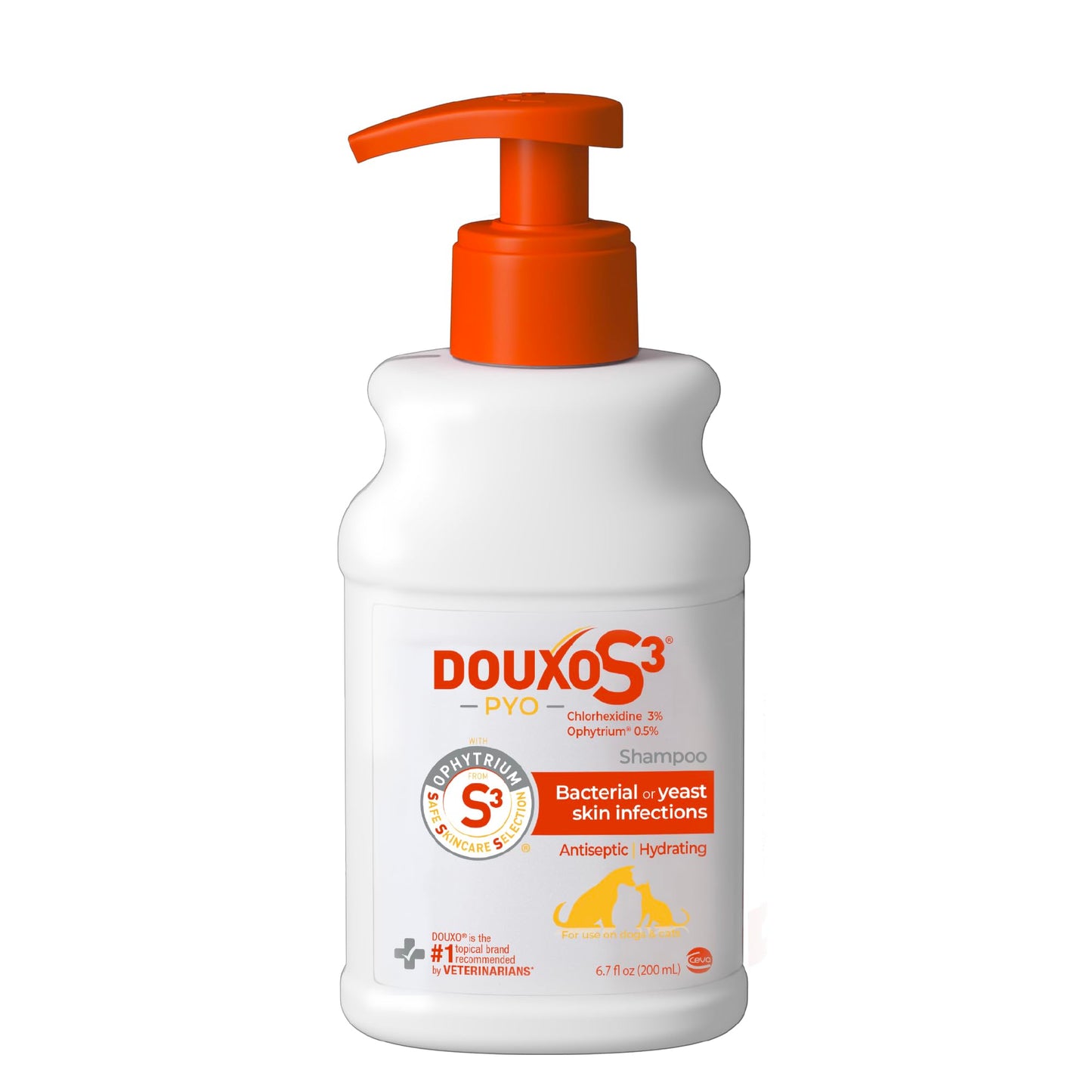 HOTDouxo S3 PYO Medicated Dog Shampoo with 3% Chlorhexidine for Dogs – Antibacterial & Antiseptic Yeast Infection Treatment For Dogs & Cats, Clinically Proven, 6.7 fl oz | Antibacterial & Antiseptic Yeast Infection Treatment For Dogs & Cats, Clinically Pr