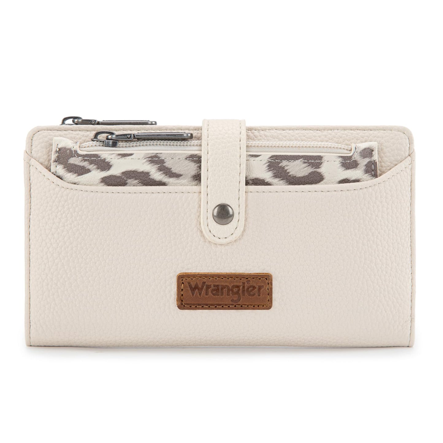 HOTMontana West X Wrangler Wallet Women Bifold Wallets, Card Cases & Money Organizers Leopard Print Credit Card Wallet Ladies Female Western Wallets with RFID Lining and Coin Purse