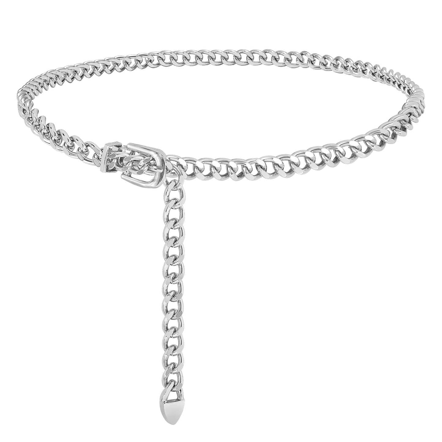 HOTWHIPPY Waist Chain Belt Women Ladies Adjustable Body Waist Link Belts for Jeans Dresses