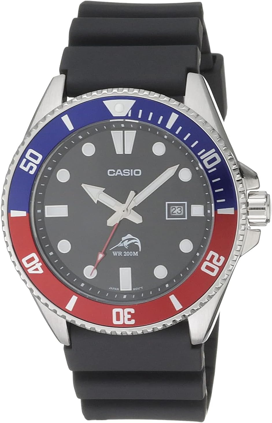 HOTCasio MDV106 Series | Unisex Analog Watch | 200M WR | Stainless Steel Case | Resin Band | 2 Hand Analog (HR, Min, SEC) | Date Display | Screw Down Crown/Screw Down Caseback | 3 Year Battery