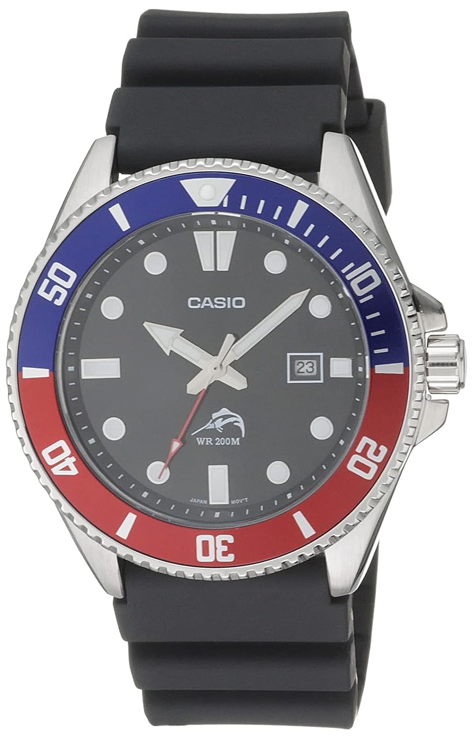 HOTCasio MDV106 Series | Unisex Analog Watch | 200M WR | Stainless Steel Case | Resin Band | 2 Hand Analog (HR, Min, SEC) | Date Display | Screw Down Crown/Screw Down Caseback | 3 Year Battery