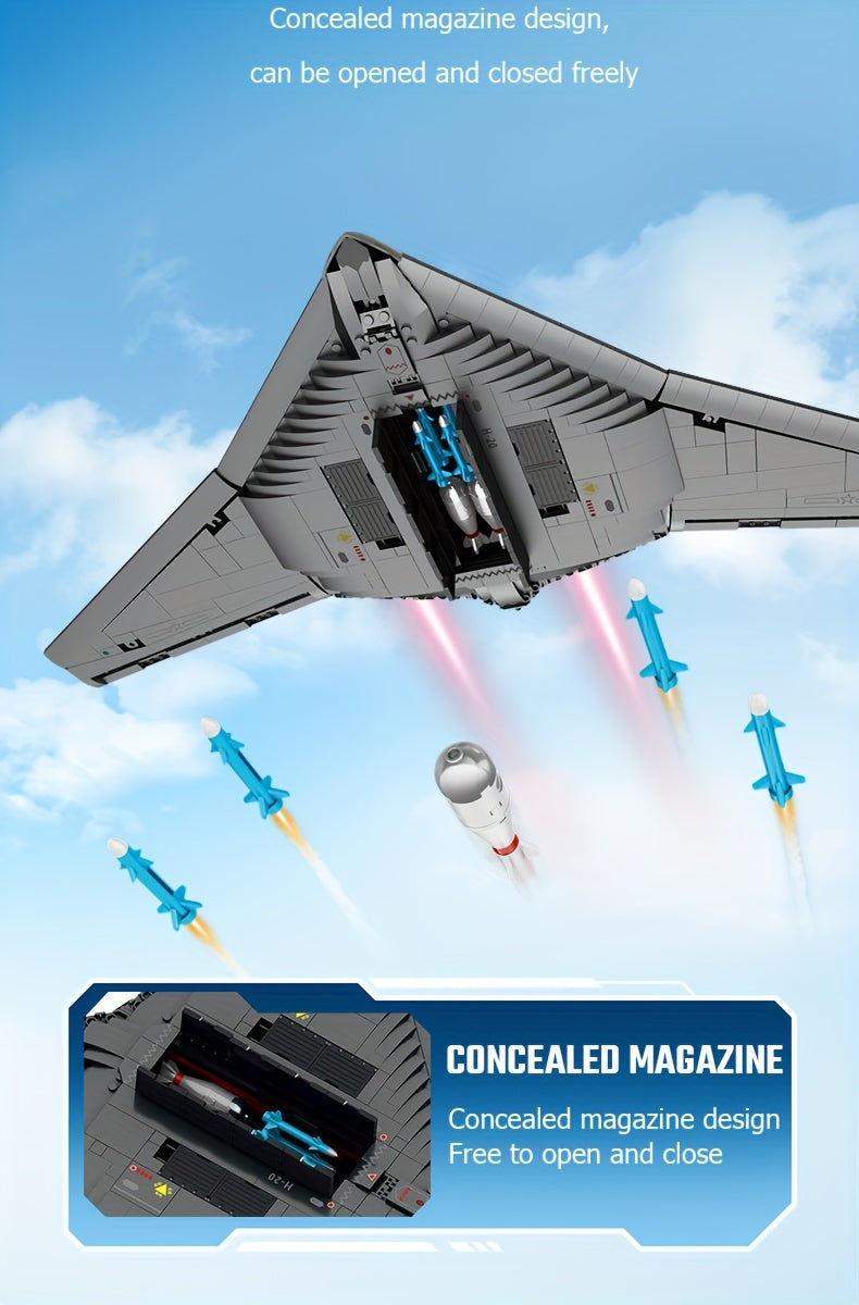 Military Aircraft Series Airplane Model Assembling Building Blocks, Air Force Weapons Soldiers Fighter Set Bricks Toys, New Year Gifts, Chri