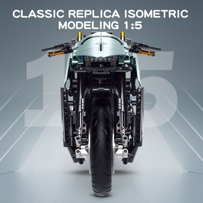 2176-Piece 1:5 Scale Motorcycle Model plastic Building Blocks