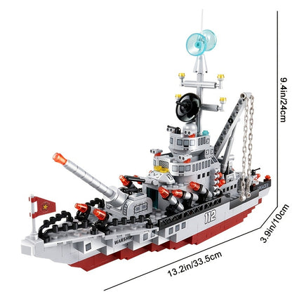 Aircraft Carrier Building Blocks - Fun Educational Toys for Kids!