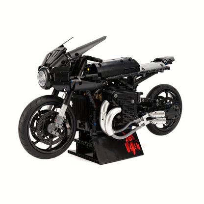 1981-Piece Cool Dark Motorcycle & Racing Car Building Blocks Set - 1:5 Scale Diy Model Kit For Teens & Adults, Durable Abs Material, Perfect