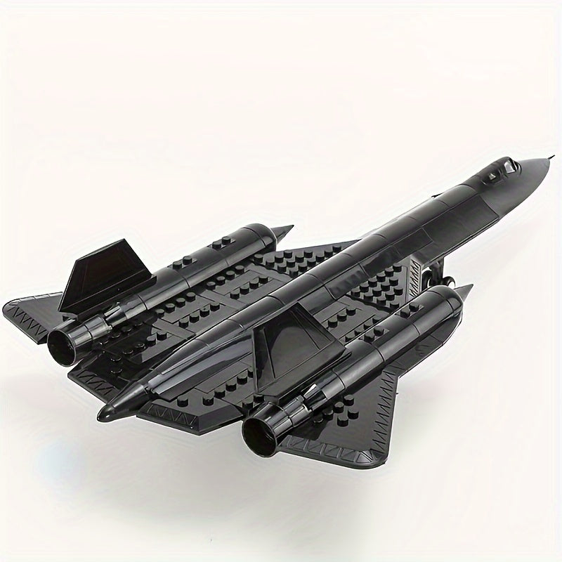 Reconnaissance Aircraft Building Block Assembly Model Toy, Military Building Block Toy, Birthday Gift