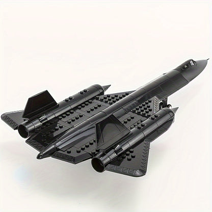 Reconnaissance Aircraft Building Block Assembly Model Toy, Military Building Block Toy, Birthday Gift