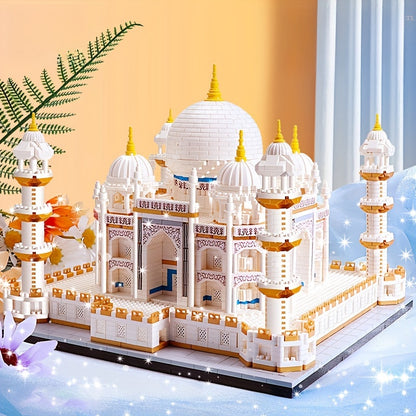 Building Blocks Taj Mahal Castle High Difficult Huge Shape Assembled Building Educational Toys