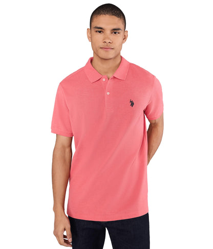 HOTU.S. Polo Assn. Men's Classic Polo Shirt, Two-Button Closure Pique Polo Shirt, Summer Fashion Golf Shirt | Two-Button Closure Pique Polo Shirt, Summer Fashion Golf Shirt