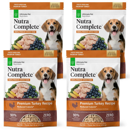 HOTULTIMATE PET NUTRITION Nutra Complete, 100% Freeze Dried Raw Veterinarian Formulated Dog Food with Antioxidants Prebiotics and Amino Acids (1 Pound, Beef)