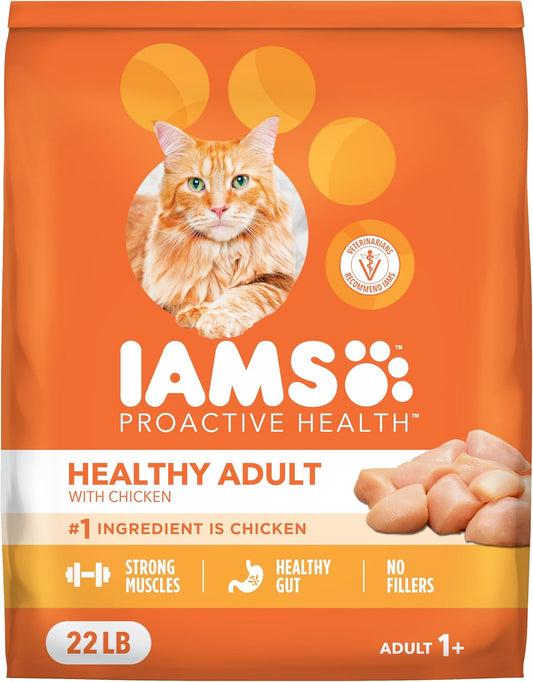 HOTIAMS Proactive Health Healthy Adult Dry Cat Food, Chicken, 22 lb | Veterinarian-recommended, Real chicken #1 ingredient, chicken & egg protein, wholesome grains for energy, supports muscles