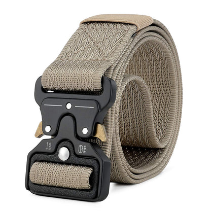 HOTMOZETO Tactical Belts for Men Military Style Work Hiking Riggers Web Gun Belt with Heavy Duty Quick Release Metal Buckle