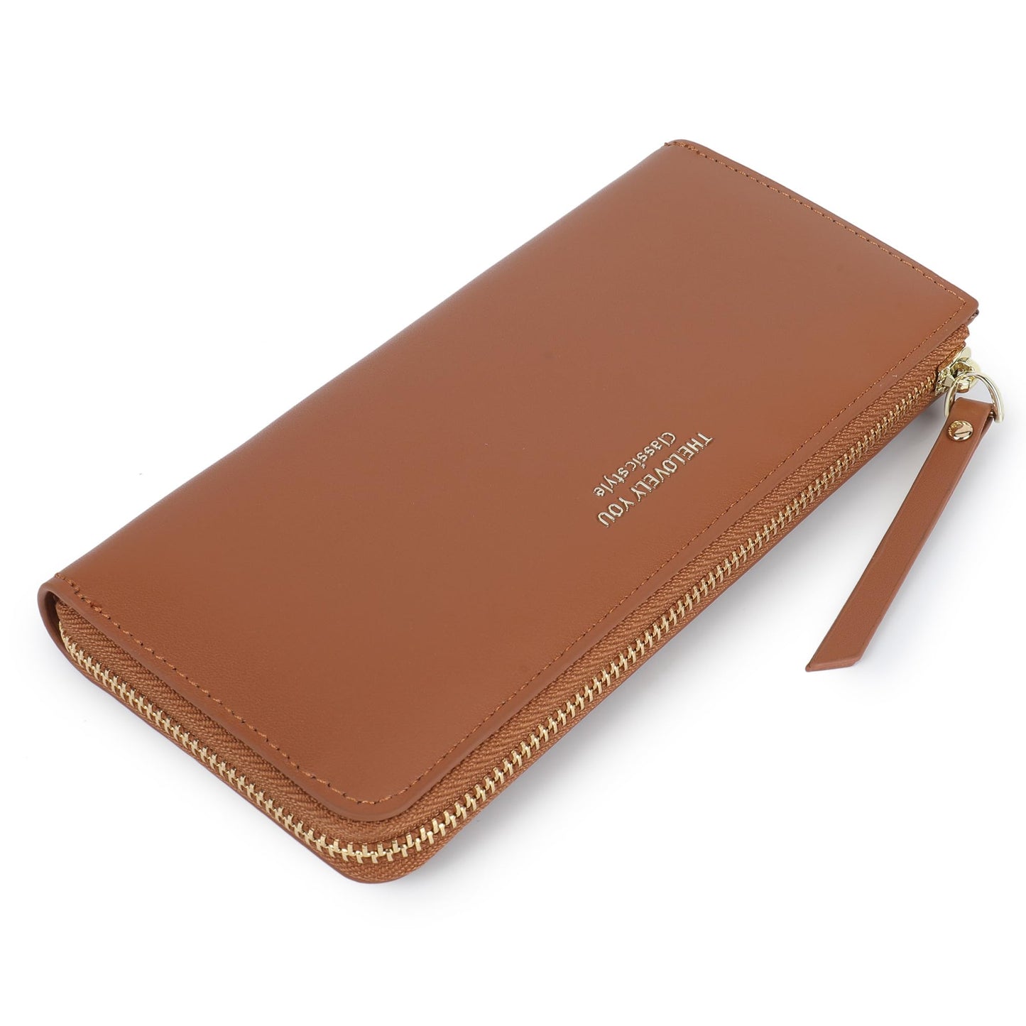 HOTLuxury Women Wallet With Cell Phone Pouch,Card Slots,Zip Pocket | Green Elegant Clutch Ladies Wallets,Soft PU Leather,Waterproof,Cards Organization For Women,Ladies,Daily,Travel
