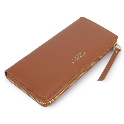 HOTLuxury Women Wallet With Cell Phone Pouch,Card Slots,Zip Pocket | Green Elegant Clutch Ladies Wallets,Soft PU Leather,Waterproof,Cards Organization For Women,Ladies,Daily,Travel