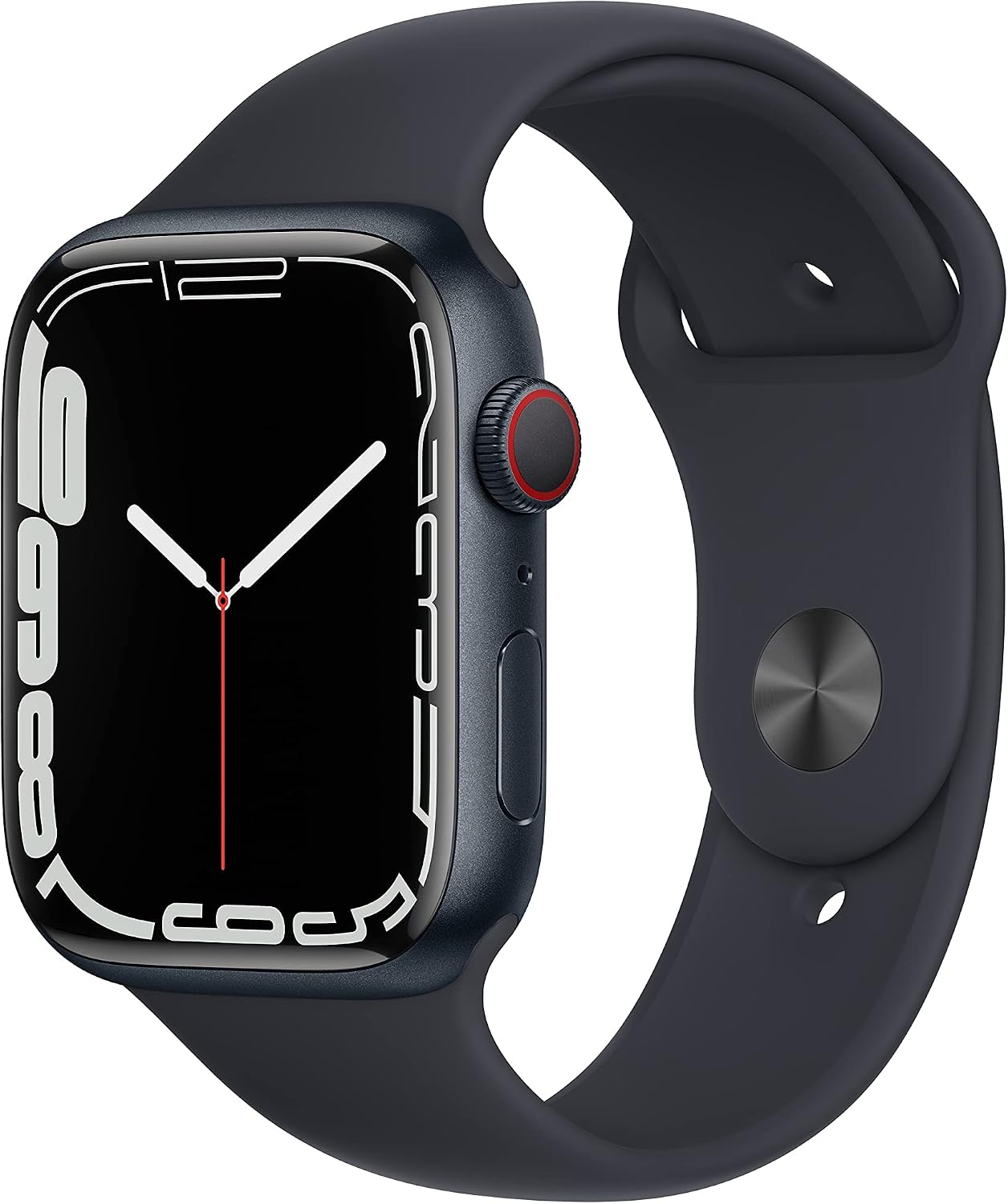HOTApple Watch Series 7 (GPS, 45MM) - Midnight Aluminum Case with Midnight Sport Band (Renewed Premium)