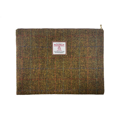 HOTHarris Tweed Coin Purse Handmade Lipstick Bag Vintage British Portable Credit Card ID Wallet with YKK Zipper for Women men (Mint Green, Large)