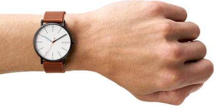 HOTSkagen Signatur Minimalist Stainless Steel Watch for Men