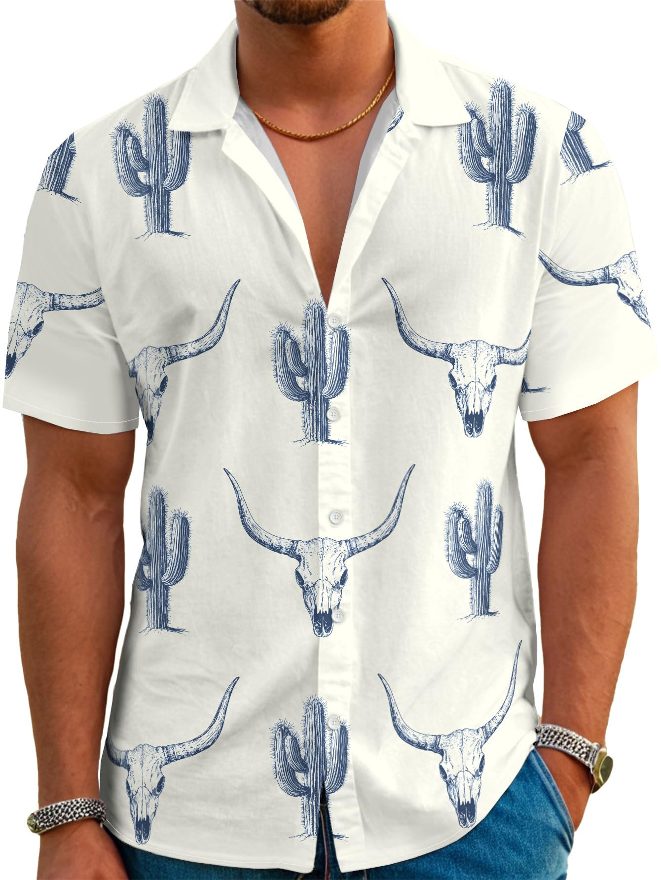HOTDFZ Funny Hawaiian Shirts for Men Summer Beach Short Sleeve Button Down Shirt Theme Party Shirt