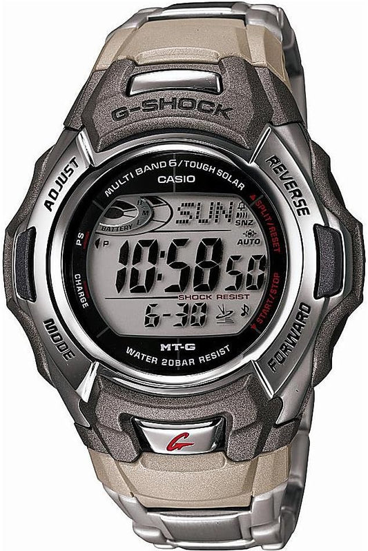 HOTCasio Men's G-Shock MTGM900DA-8CR Tough Solar Atomic Stainless Steel Sport Watch