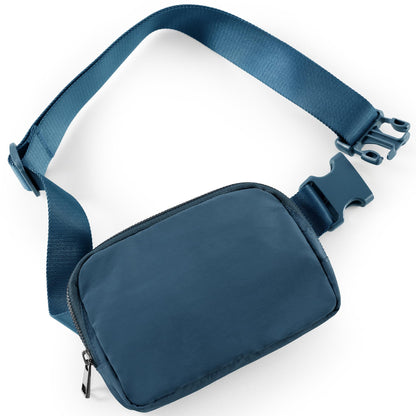 HOTODODOS Unisex Mini Belt Bag with Adjustable Strap Small Fanny Pack for Workout Running Traveling Hiking, Black