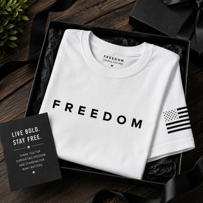 HOTFreedom Charlie Kirk White T Shirt White L I am Charlie Kirk Shirt