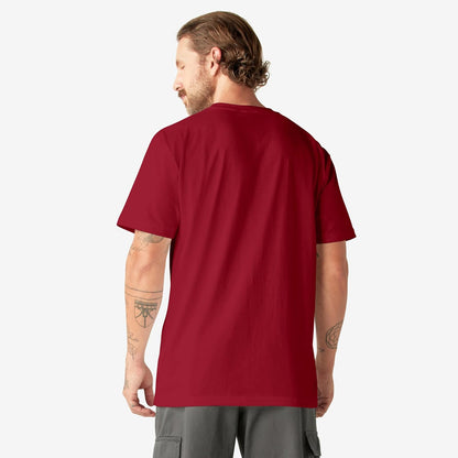 HOTDickies Men's Heavyweight Heathered Short Sleeve Pocket T-Shirt