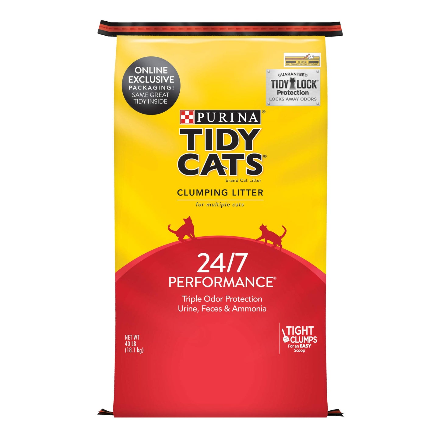 HOTPurina Tidy Cats LightWeight 4-In-1 Strength Multi-Cat, Odor control, Clumping, 99.9 Percent Dust Free Cat Litter - 17 lb. Box