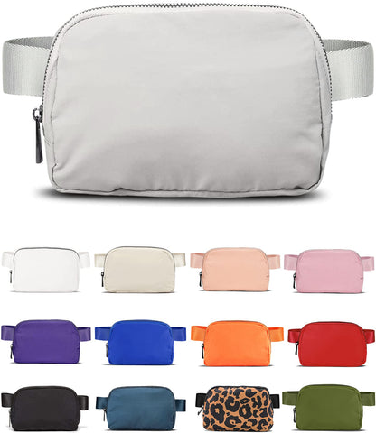 HOTYOSHUYUKI Fanny Pack Crossbody Bag Trendy Waterproof Small Sling Cross Body Purse for Women Men Fashion Waist Packs Mini Belt Pouch Chest Bum Hip Bag Lulu Dupes for Travel Vacation Running Black