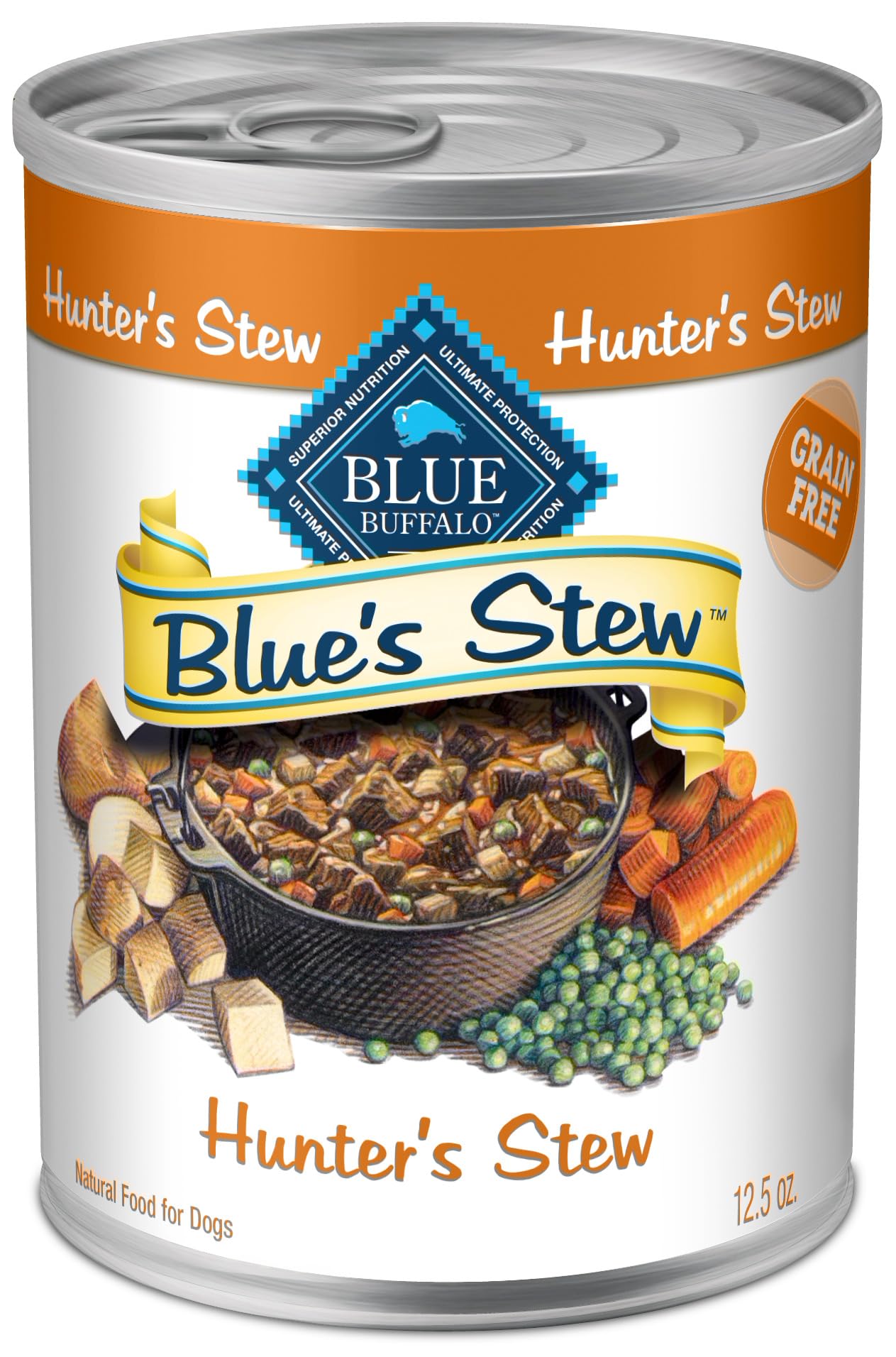 HOTBlue Buffalo Blue’s Stew Variety Pack Hearty Beef & Country Chicken Stew Natural Grain Free Wet Dog Food with Real Meat in Thick Savory Gravy, Natural Ingredients, 12.5-oz Cans (6 Count)