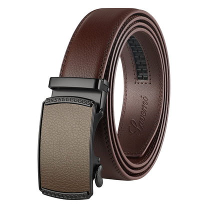 HOTLavemi Men's Real Leather Ratchet Dress Casual Belt, Cut to Exact Fit,Elegant Gift Box