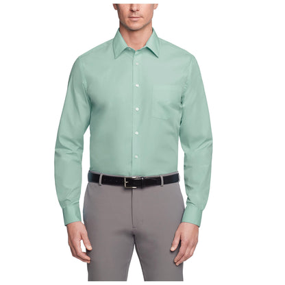 HOTVan Heusen Mens Dress Shirt Regular Fit Poplin Solid