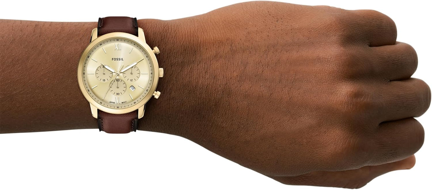 HOTFossil Men's Watch, Neutra Quartz Stainless Steel Chronograph Watch for Men