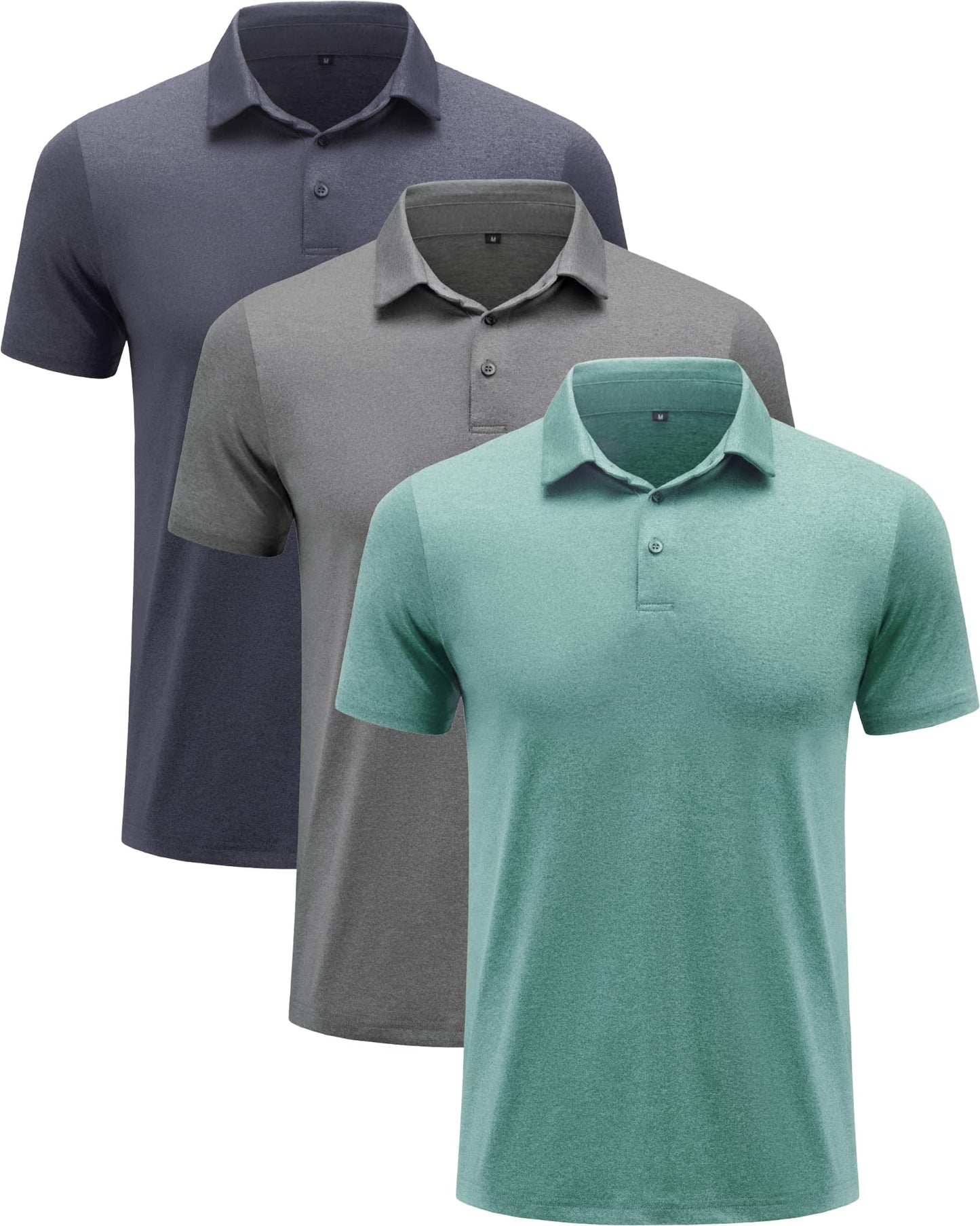 HOTBALENNZ Polo Shirts for Men Short Sleeve Mens Golf Polo Quick Dry | Summer Moisture Wicking Golf Shirt Sweat Resistant, Collared Athletic Casual Work Basic, Multi Scene Sports & Office Apparel