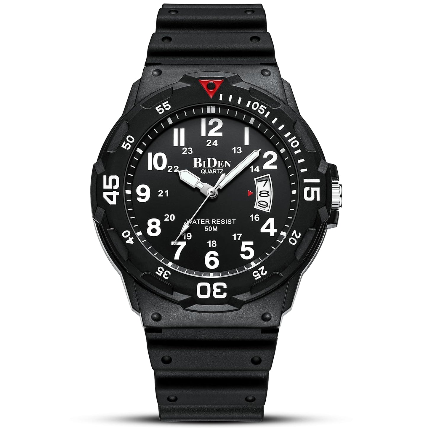 HOTLN LENQIN Mens Watches Stainless Steel Waterproof Analog Quartz Watch for Men with Date Luminous Fashion Wristwatch