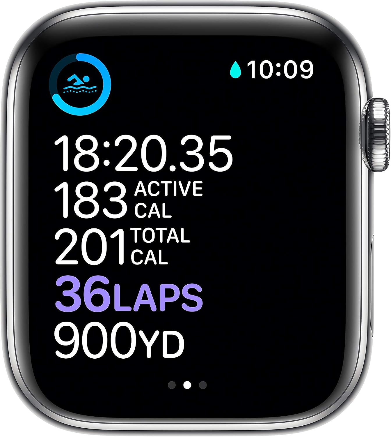 HOTApple Watch Series 6 (GPS + Cellular, 44mm) - Silver Stainless Steel Case with White Sport Band (Renewed)