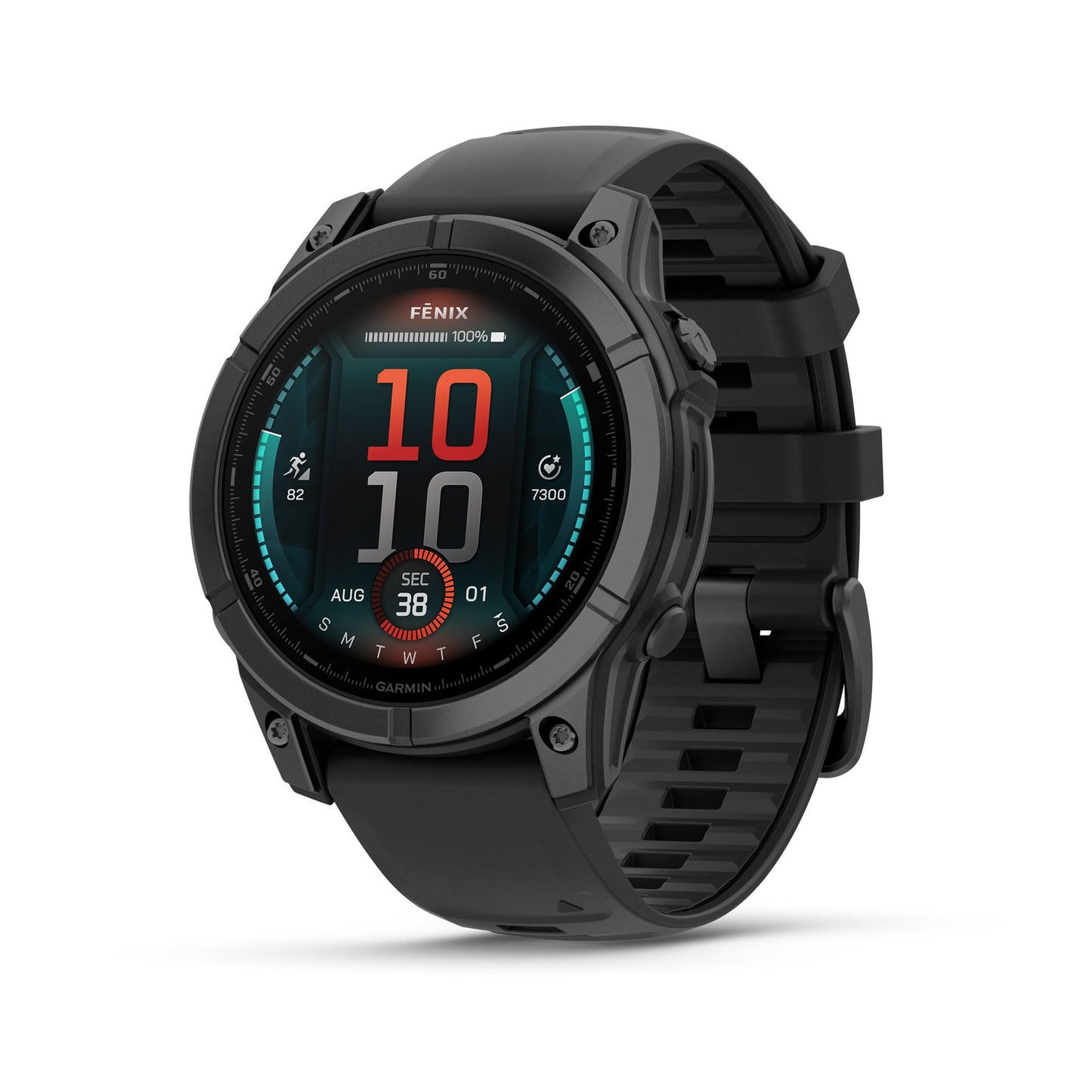 HOTGarmin fēnix® 8 – 51 mm, Solar, Sapphire, Premium Multisport GPS Smartwatch, Long-Lasting Battery Life, Dive-Rated, Built-in LED Flashlight, Titanium with Amp Yellow/Graphite Band | 51mm Solar Sapphire Fenix 8 with Titanium Bezel, Built-in LED Flashlig