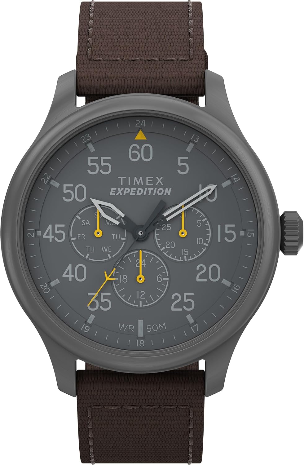 HOTTimex Expedition Field Chronograph 43mm Men’s Analog Watch | INDIGLO Backlight | Durable Comfortable Adjustable Strap | Rugged Outdoor Watch | 100M Water Resistance