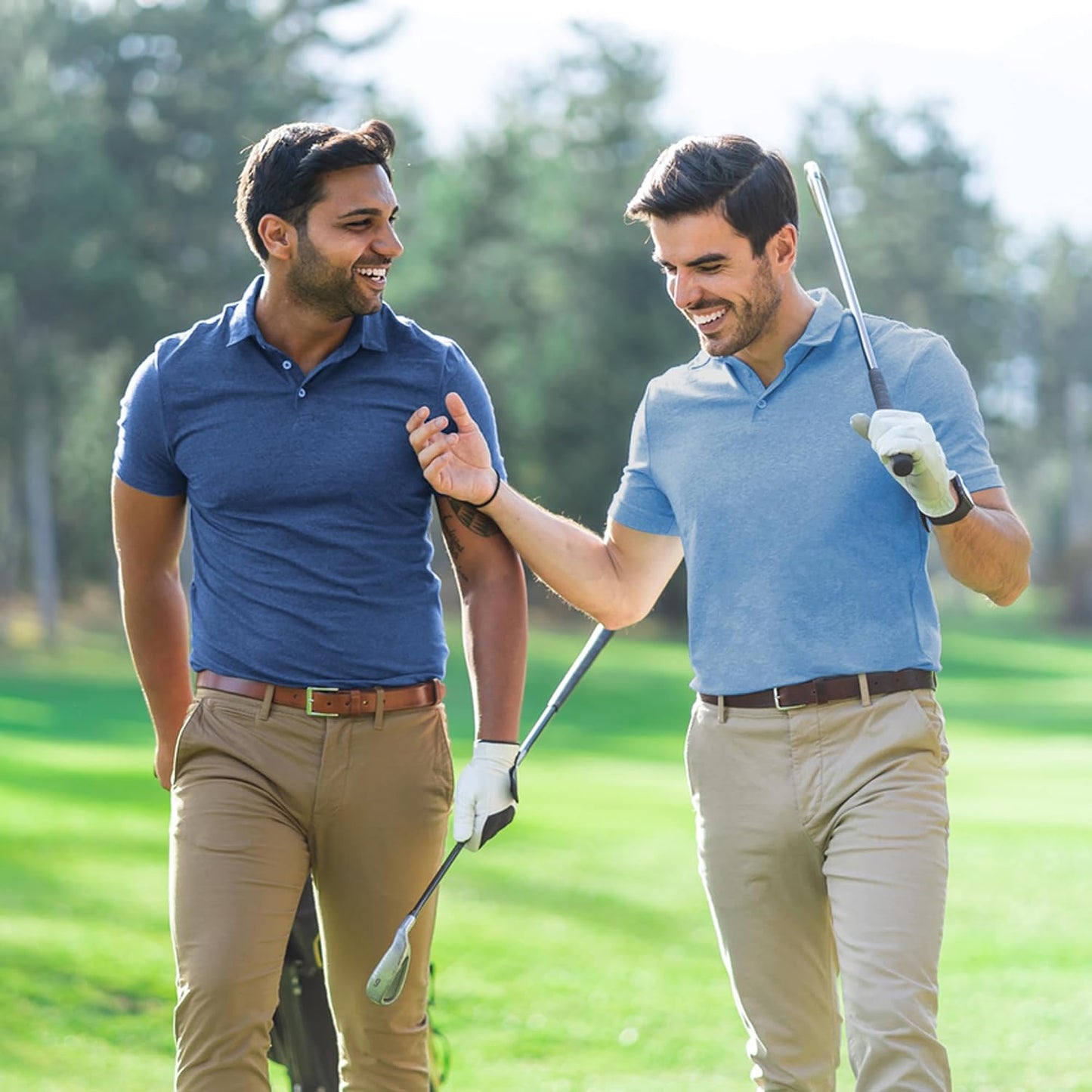 HOTBALENNZ Polo Shirts for Men Short Sleeve Mens Golf Polo Quick Dry | Summer Moisture Wicking Golf Shirt Sweat Resistant, Collared Athletic Casual Work Basic, Multi Scene Sports & Office Apparel
