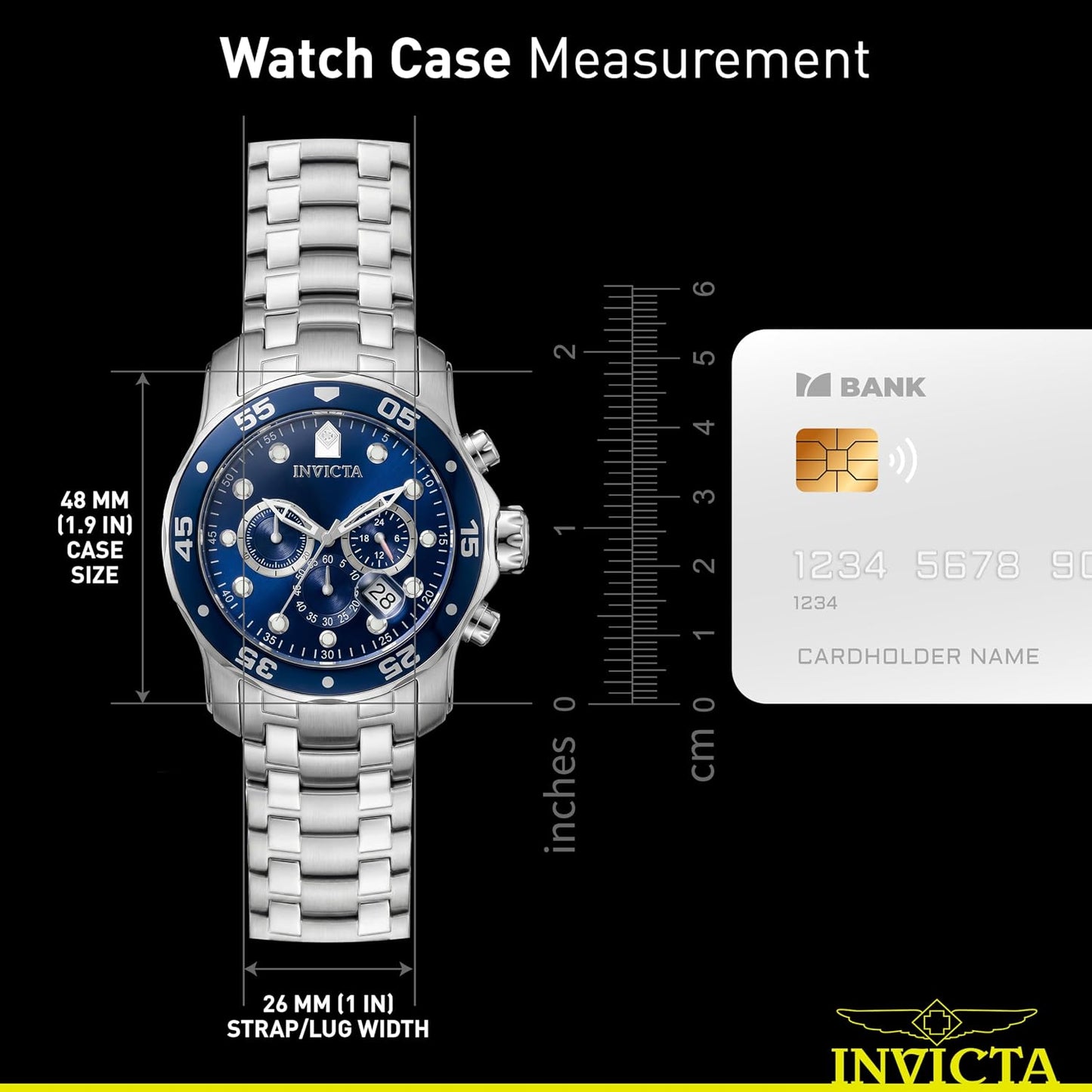 HOTInvicta Men's Pro Diver Collection Chronograph Watch