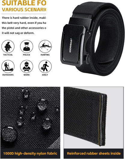 HOTIDOGEAR SPORTS Quick-Adjust Tactical Ratchet Belt | Heavy-Duty 1000D Nylon for EDC, CCW & Duty Use