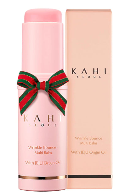 HOTKAHI Wrinkle Bounce Multi Balm Stick | PDRN Collagen Wrinkle Stick | Korean Skin Care |All-in-One Hydrating Lip Balm Eye Cream Neck Cream Make Up Base & Face Mist Moisture Balm